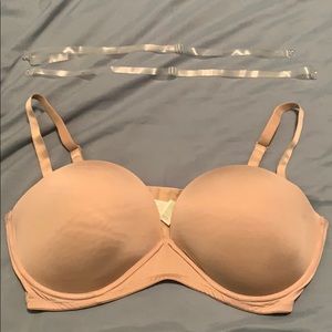 Convertible/strapless nursing bra